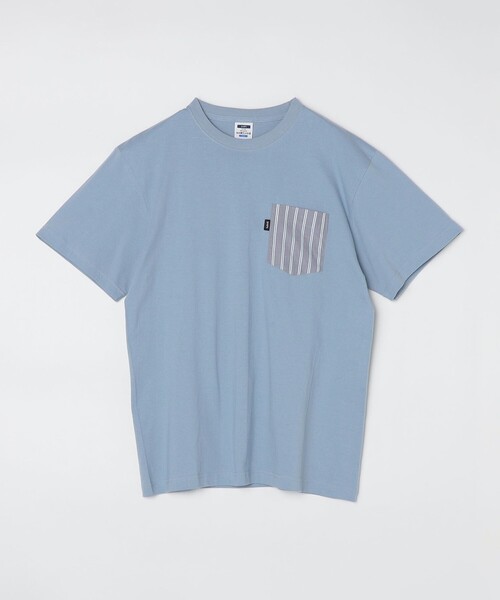 SHIPS(シップス)の「*SHIPS: ストライプ シャツ ポケット Tシャツ(Tシャツ/カットソー・メンズ・ネイビー/ピンク/チャコールグレー/ライトブルー/ホワイト/ブラック・SMALL/MEDIUM/LARGE/X-LARGE)」の21枚目の写真