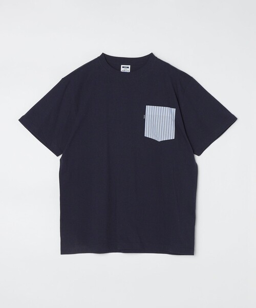 SHIPS(シップス)の「*SHIPS: ストライプ シャツ ポケット Tシャツ(Tシャツ/カットソー・メンズ・ネイビー/ピンク/チャコールグレー/ライトブルー/ホワイト/ブラック・SMALL/MEDIUM/LARGE/X-LARGE)」の18枚目の写真