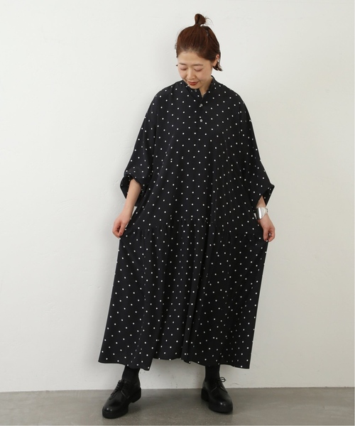 美品✨ジャーナルスタンダードラックス ドット ティアードワンピース マキシ丈 JOURNAL STANDARD LUXE（ジャーナルスタンダード ラックス）の「《追加