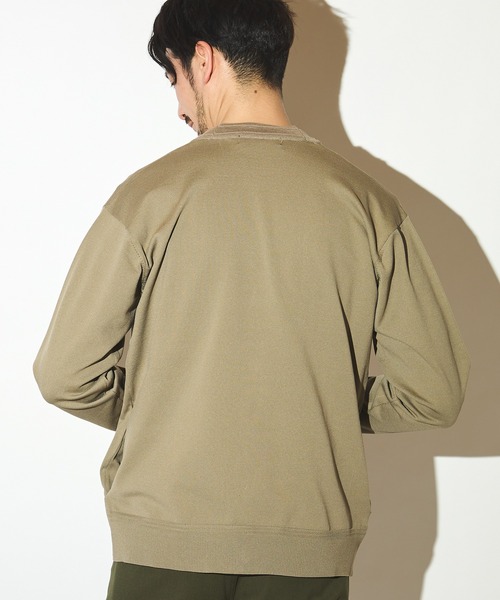 UNION STATION（ユニオンステーション）の「天竺編みニットカーディガン/マシンウォッシャブル（カーディガン/ボレロ・メンズ・ベージュ/ネイビー・LL/L/M）」の9枚目の写真