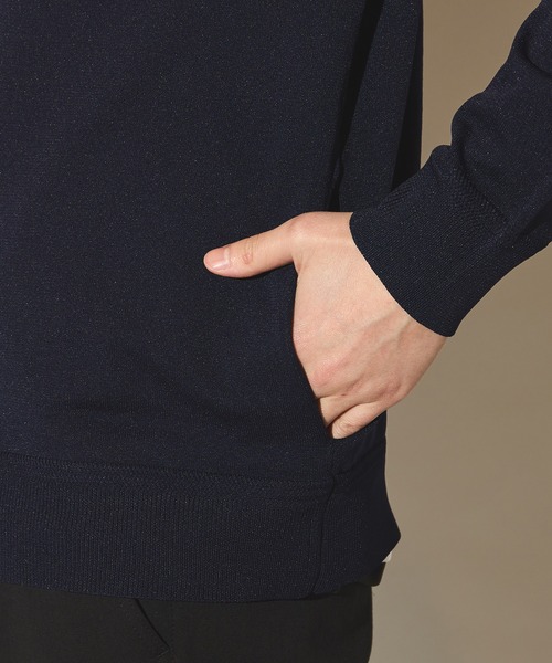 UNION STATION（ユニオンステーション）の「天竺編みニットカーディガン/マシンウォッシャブル（カーディガン/ボレロ・メンズ・ベージュ/ネイビー・LL/L/M）」の10枚目の写真