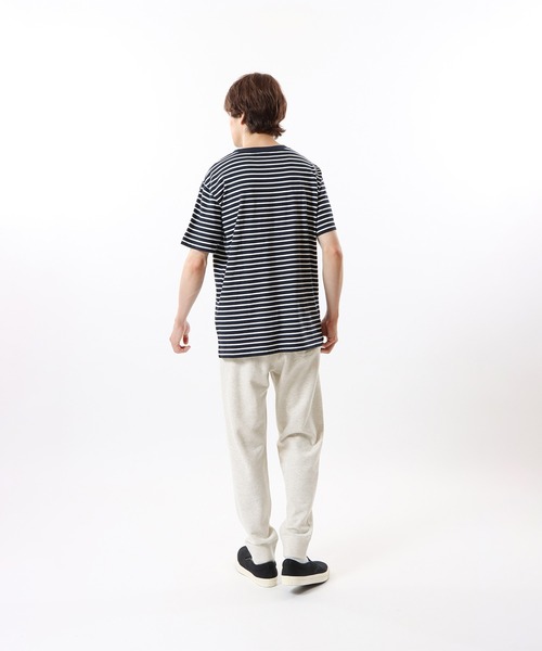 Champion(チャンピオン)の「【Champion/チャンピオン】メンズ ベーシック ボーダーショートスリーブTシャツ(Tシャツ/カットソー・メンズ・スモーキーグリーン系1/ホワイト/ネイビー/ライトイエロー・LARGE/MEDIUM/X-LARGE)」の15枚目の写真