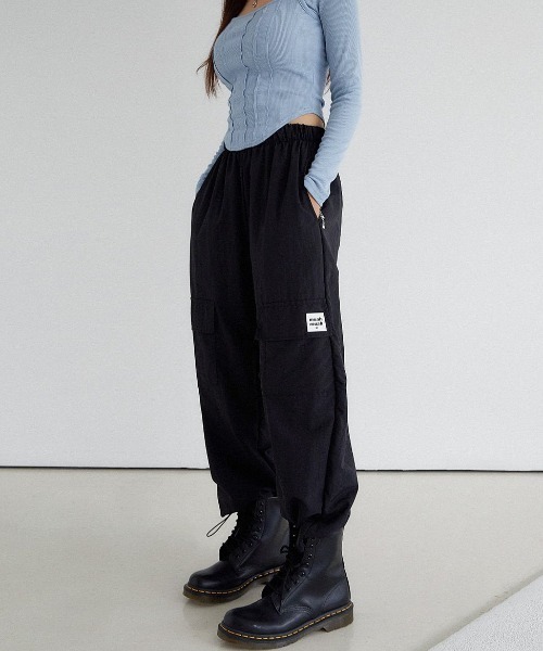 さらに100円引き◆MUAHMUAH◆SOFT WIDE BANDING PANTS muah muah/ムーアムーア』MUAH WIDE COTTON BANDING PANTS