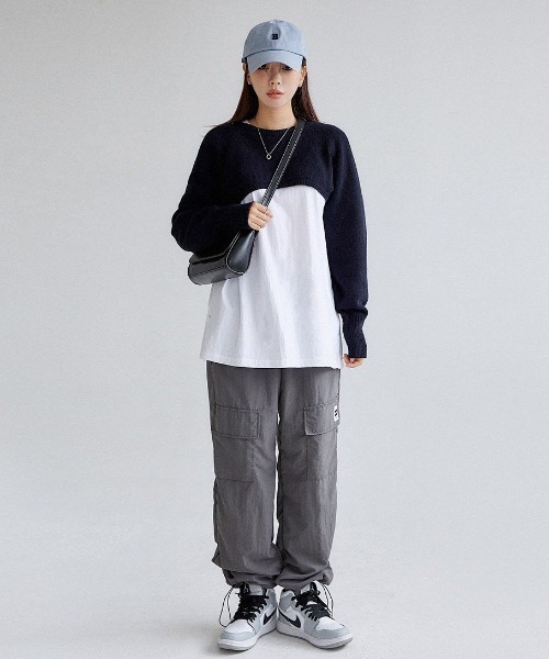 muahmuah（ムーアムーア）の「A'GEM/9 × .kom『muah muah/ムーアムーア』MUAH COOLING CARCO BANDING PANTS/カーゴ バンディングパンツ（カーゴパンツ・レディース・ブラック/チャコールグレー/カーキ・FREE）」の10枚目の写真