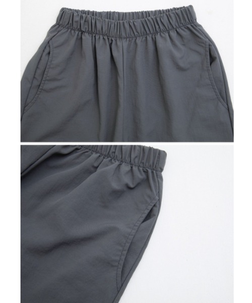 muahmuah（ムーアムーア）の「A'GEM/9 × .kom『muah muah/ムーアムーア』MUAH COOLING CARCO BANDING PANTS/カーゴ バンディングパンツ（カーゴパンツ・レディース・ブラック/チャコールグレー/カーキ・FREE）」の15枚目の写真