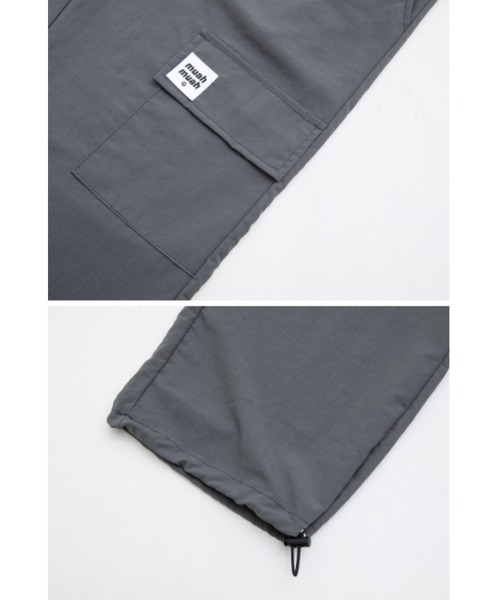muahmuah（ムーアムーア）の「A'GEM/9 × .kom『muah muah/ムーアムーア』MUAH COOLING CARCO BANDING PANTS/カーゴ バンディングパンツ（カーゴパンツ・レディース・ブラック/チャコールグレー/カーキ・FREE）」の18枚目の写真