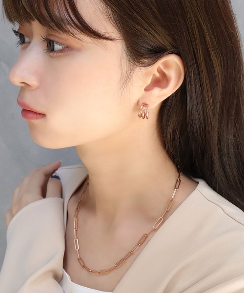 blackdia ocean 三連ピアス（ピアス（両耳用））｜blackdia