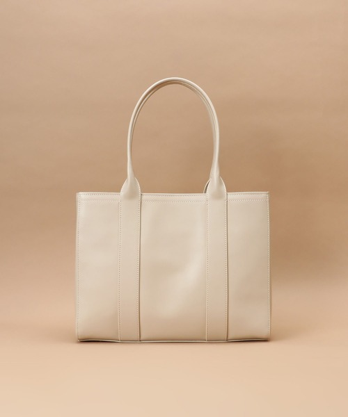 Samantha Thavasa（サマンサタバサ）の「ガラス調合皮トートバッグ（トートバッグ・レディース・ブラック/ベージュ/オフホワイト・FREE）」の7枚目の写真