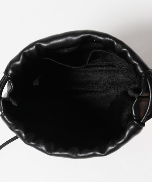 ESLOW（エスロー）の「ESLOW/エスロー DRAWSTRING BAG バッグ（ショルダーバッグ・レディース・ライトグレー/ブラック/ブルー/オレンジ・FREE）」の5枚目の写真