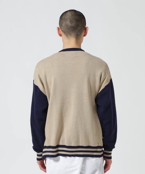 AVIREX(アヴィレックス)の「【直営店限定】RIB LINE ZIP KNIT/ リブラインジップニット / AVIREX / アヴィレックス(カーディガン/ボレロ・メンズ・グレー/ベージュ・L/M)」の8枚目の写真