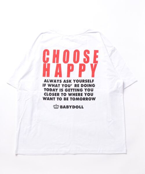 BABYDOLL(ベビードール)の「親子お揃い サングラス 半袖Tシャツ 7885A(Tシャツ/カットソー・レディース・ホワイト/マスタード/ピンク系その他7・M/XL/L/S)」の4枚目の写真