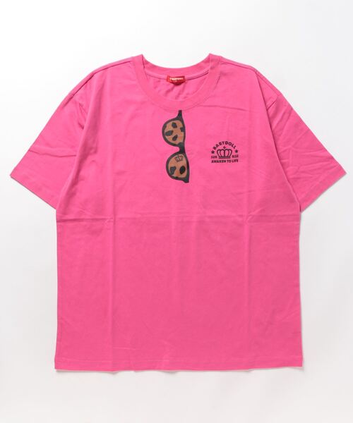 BABYDOLL(ベビードール)の「親子お揃い サングラス 半袖Tシャツ 7885A(Tシャツ/カットソー・レディース・ホワイト/マスタード/ピンク系その他7・M/XL/L/S)」の9枚目の写真