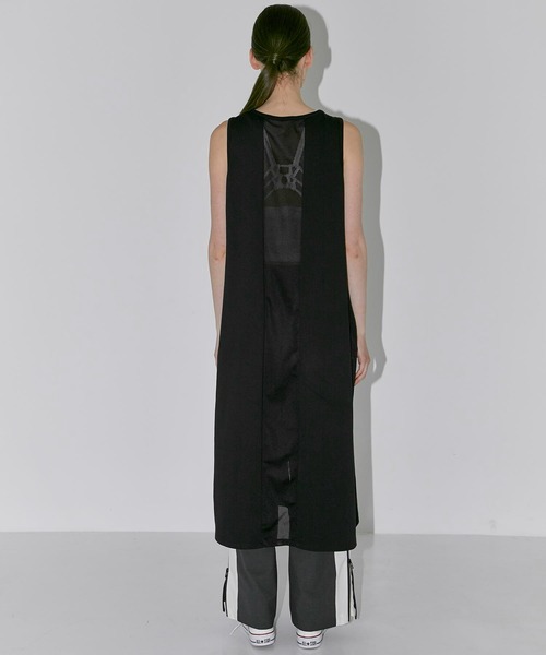 CITY TOKYO（シティトウキョウ）の「【手洗い可能】【UVカット】【接触冷感】メッシュコンビタンクワンピース（ワンピース・レディース・サックスブルー/ブラック・1/2）」の9枚目の写真