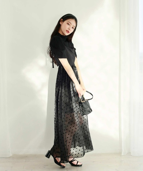 one after another NICE CLAUP（ワンアフターアナザーナイスクラップ）の「マルチWAY/ドッキングキャミワンピース（ワンピース・レディース・ブラック/アイボリー/ネイビー・FREE）」の11枚目の写真