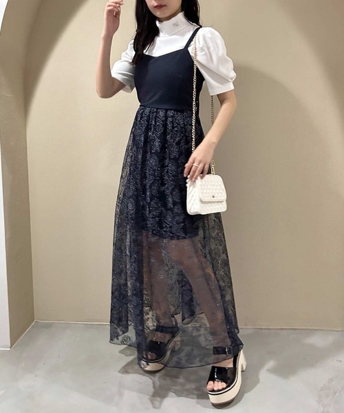 one after another NICE CLAUP（ワンアフターアナザーナイスクラップ）の「マルチWAY/ドッキングキャミワンピース（ワンピース・レディース・ブラック/アイボリー/ネイビー・FREE）」の19枚目の写真