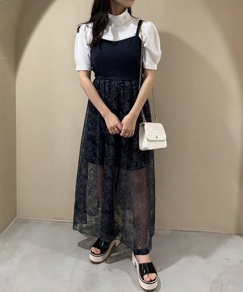 one after another NICE CLAUP（ワンアフターアナザーナイスクラップ）の「マルチWAY/ドッキングキャミワンピース（ワンピース・レディース・ブラック/アイボリー/ネイビー・FREE）」の18枚目の写真