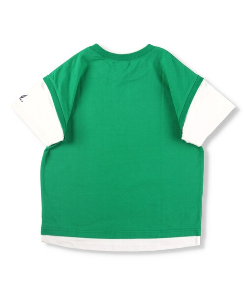 NAUTICA（ノーティカ）の「【NAUTICA/ノーティカ】ベストレイヤード半袖Tシャツ（Tシャツ/カットソー・キッズ・グリーン/チャコールグレー・L/XL/XS/S/M）」の15枚目の写真