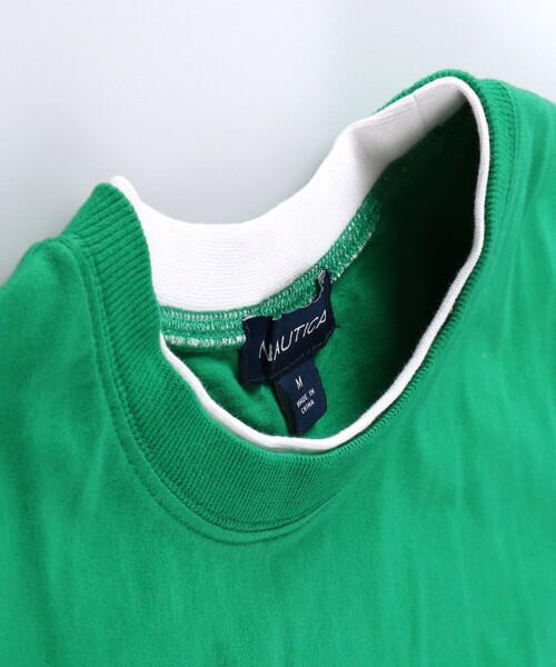 NAUTICA（ノーティカ）の「【NAUTICA/ノーティカ】ベストレイヤード半袖Tシャツ（Tシャツ/カットソー・キッズ・グリーン/チャコールグレー・L/XL/XS/S/M）」の14枚目の写真