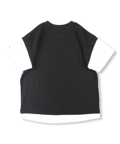 NAUTICA（ノーティカ）の「【NAUTICA/ノーティカ】ベストレイヤード半袖Tシャツ（Tシャツ/カットソー・キッズ・グリーン/チャコールグレー・L/XL/XS/S/M）」の8枚目の写真