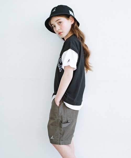 NAUTICA（ノーティカ）の「【NAUTICA/ノーティカ】ベストレイヤード半袖Tシャツ（Tシャツ/カットソー・キッズ・グリーン/チャコールグレー・L/XL/XS/S/M）」の18枚目の写真