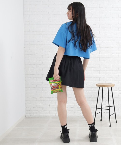 PINK-latte（ピンクラテ）の「◆【130cmサイズあり】カラーポリプリーツスカート（スカート・キッズ・ライトブルー/ブラック/アイボリー/ピンク系・13/15 /14/16）」の8枚目の写真