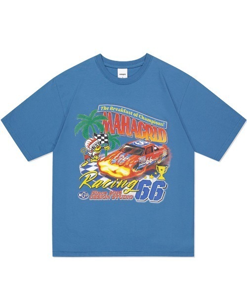 【セール】『mahagrid/マハグリッド』RACING TEE/レーシングカー 半袖 カットソー（Tシャツ/カットソー）｜MAHAGRID（マハグリッド）Tシャツ/カットソー