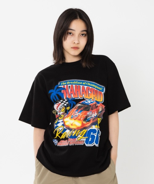 【セール】『mahagrid/マハグリッド』RACING TEE/レーシングカー 半袖 カットソー（Tシャツ/カットソー）｜MAHAGRID（マハグリッド）