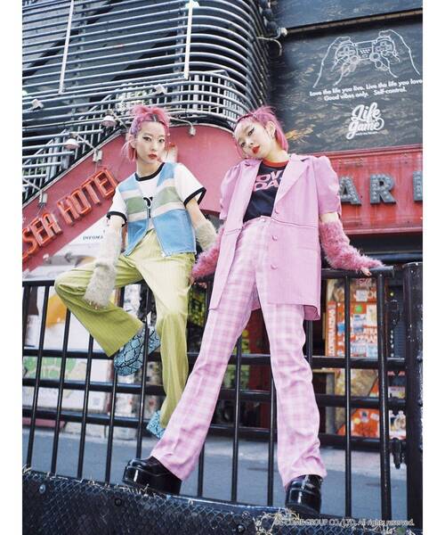 jouetie（ジュエティ）の「LOVE BOAT トリム Tシャツ【コラボ】（Tシャツ/カットソー・レディース・ブラック/オフホワイト/ピンク・MEDIUM）」の4枚目の写真