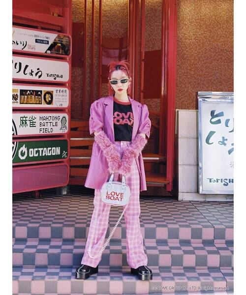 jouetie（ジュエティ）の「LOVE BOAT トリム Tシャツ【コラボ】（Tシャツ/カットソー・レディース・ブラック/オフホワイト/ピンク・MEDIUM）」の19枚目の写真