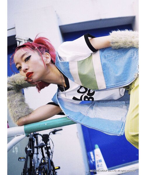 jouetie（ジュエティ）の「LOVE BOAT トリム Tシャツ【コラボ】（Tシャツ/カットソー・レディース・ブラック/オフホワイト/ピンク・MEDIUM）」の16枚目の写真