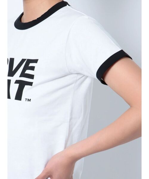 jouetie（ジュエティ）の「LOVE BOAT トリム Tシャツ【コラボ】（Tシャツ/カットソー・レディース・ブラック/オフホワイト/ピンク・MEDIUM）」の6枚目の写真