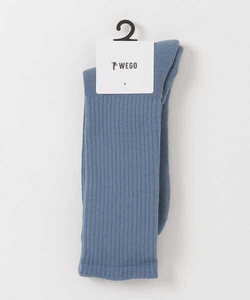 WEGO(ウィゴー)の「WEGO/カラーパイルソックス(ソックス/靴下・メンズ・オレンジ/ブラック/サックスブルー/ホワイト/ブルー系その他・25-27CM)」の4枚目の写真