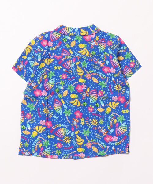 Moujonjon（ムージョンジョン）の「レーヨン混アロハ柄シャツ（シャツ/ブラウス・キッズ・イエロー/ネイビー・130/120/110/100/90/140）」の3枚目の写真
