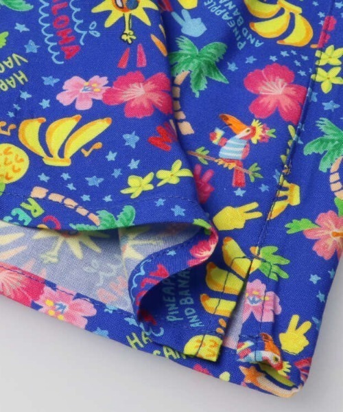 Moujonjon（ムージョンジョン）の「レーヨン混アロハ柄シャツ（シャツ/ブラウス・キッズ・イエロー/ネイビー・130/120/110/100/90/140）」の8枚目の写真