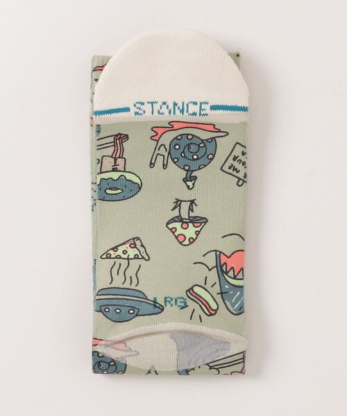 C.E.L.STORE（セルストア）の「STANCE/スタンス HUNGER ハンガー（ソックス/靴下・メンズ・オリーブドラブ・FREE）」の2枚目の写真