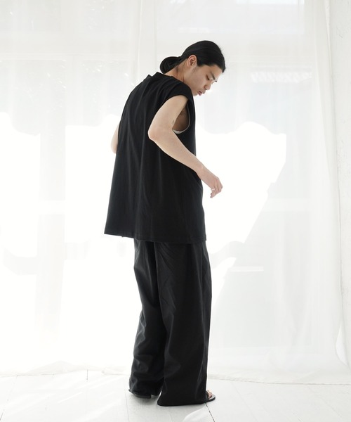 Air Tokyo(エアートウキョー)の「オーバーサイズ 共ベルト付き ワイドバギーパンツ(その他パンツ・メンズ・ブラック/チャコールグレー・MEDIUM/LARGE)」の12枚目の写真