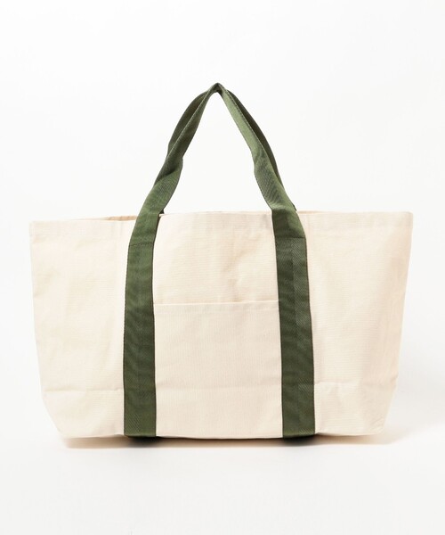 Epperson Mountaineering（エパーソンマウンテニアリング）の「EPPERSON MOUNTAINEERING / CANVAS LUNCH BAG with VINTAGE WEBBING LARGE（トートバッグ・メンズ・ナチュラル・ONE SIZE）」の3枚目の写真