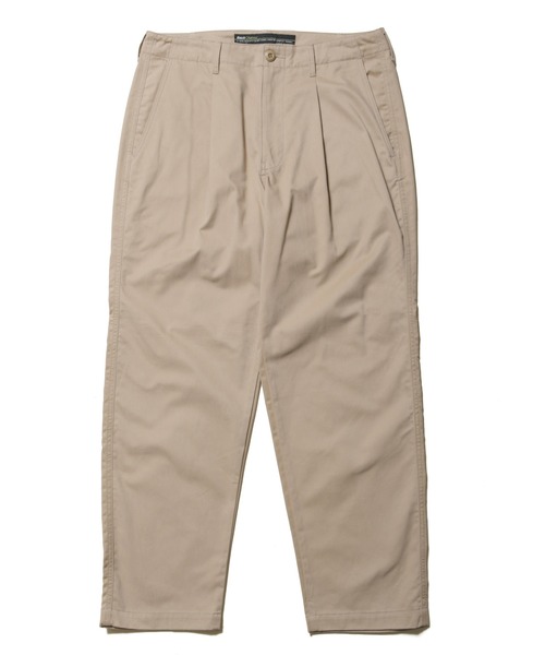 Back Channel（バックチャンネル）の「TUCK PANTS（チノパンツ・メンズ・オリーブ/ブラック/ベージュ・LARGE/MEDIUM/X-LARGE）」の2枚目の写真