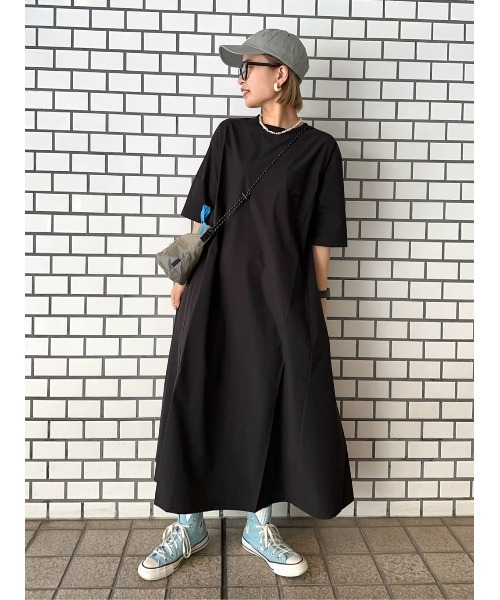 CAMP7（キャンプセブン）の「【CAMP7】ロゴワンピース / UVカット（ワンピース・レディース・カーキブラウン/グレー/ブラック・M/L）」の14枚目の写真