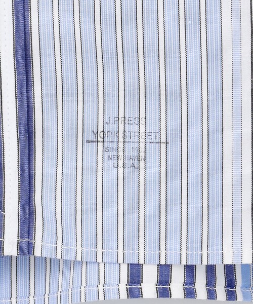 J.PRESS YORK STREET（ジェイプレスヨークストリート）の「【UNISEX】マルチストライプバンドカラー シャツ（シャツ/ブラウス・メンズ・サックスブルー系7/レッド系7/ブルー系7・MEDIUM/LARGE/SMALL）」の18枚目の写真