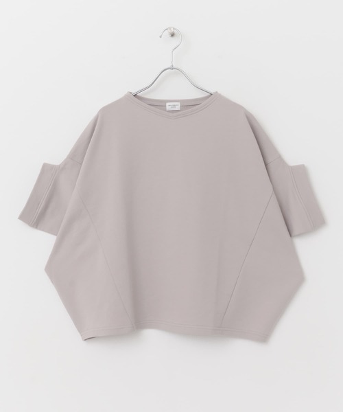 URBAN RESEARCH DOORS（アーバンリサーチドアーズ）の「ミニ裏毛変形プルオーバー（Tシャツ/カットソー・レディース・ブラック/オフホワイト/グレー系その他・MEDIUM）」の8枚目の写真