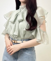 INGNI | ラメシアーオープンショルダーフリルブラウス(シャツ/ブラウス)