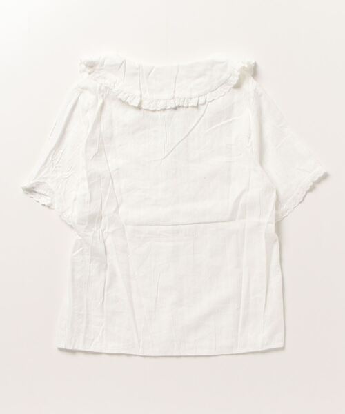 FREE STYLISTS(フリー スタイリスト)の「レースフリル衿 ピンタックブラウス(シャツ/ブラウス・レディース・ホワイト・M/L/S/XL)」の2枚目の写真