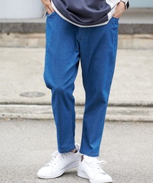 イージーパンツ」に該当するデニムパンツ（クロップド・半端丈