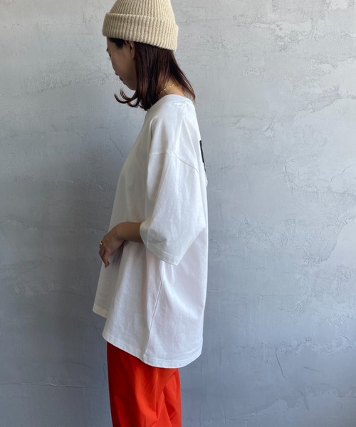 RVCA（ルーカ）の「[RVCA/ルーカ] DEGEN ブランドロゴ バックプリントTシャツ（Tシャツ/カットソー・レディース・ホワイト/ダークグレー・M/L/XL）」の4枚目の写真