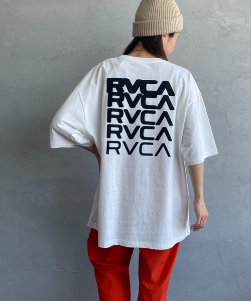 RVCA（ルーカ）の「[RVCA/ルーカ] DEGEN ブランドロゴ バックプリントTシャツ（Tシャツ/カットソー・レディース・ホワイト/ダークグレー・M/L/XL）」の8枚目の写真