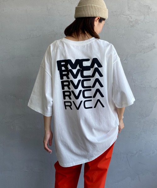 RVCA（ルーカ）の「[RVCA/ルーカ] DEGEN ブランドロゴ バックプリントTシャツ（Tシャツ/カットソー・レディース・ホワイト/ダークグレー・M/L/XL）」の12枚目の写真