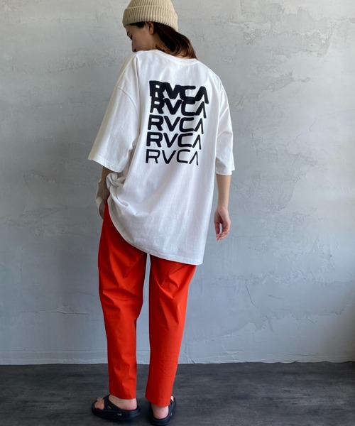 RVCA（ルーカ）の「[RVCA/ルーカ] DEGEN ブランドロゴ バックプリントTシャツ（Tシャツ/カットソー・レディース・ホワイト/ダークグレー・M/L/XL）」の5枚目の写真