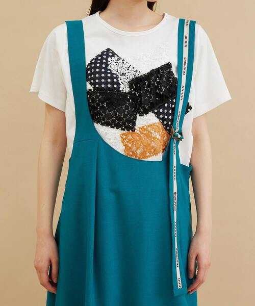 FRAPBOIS（フラボア）の「ウェザースカート（スカート・レディース・エメラルド/グレイッシュベージュ・1/0）」の5枚目の写真