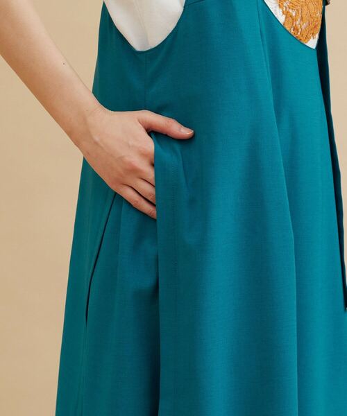 FRAPBOIS（フラボア）の「ウェザースカート（スカート・レディース・エメラルド/グレイッシュベージュ・1/0）」の7枚目の写真